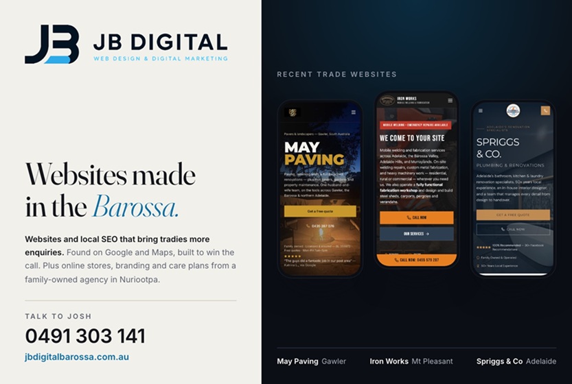 banner image for JB Digital Barossa